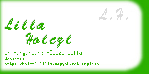 lilla holczl business card