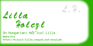 lilla holczl business card